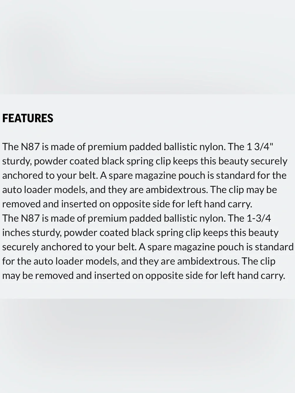Black Desantis Gunhide Concealed Carry Holster